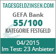 GEFA Bank Festgeld im Test