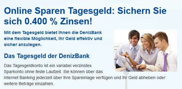 Tagesgeld DenizBank