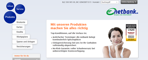 Einen ersten Überblick bietet die Webseite der Netbank