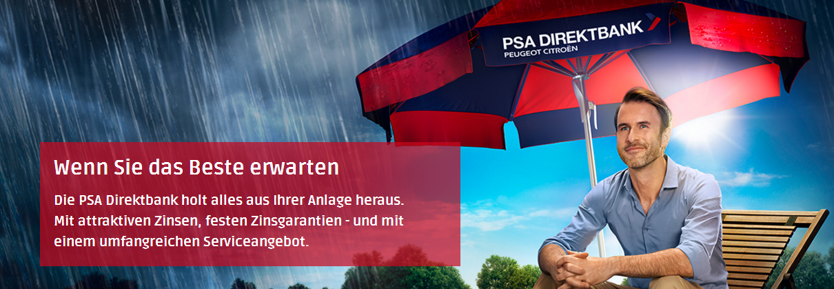 Ein umfangreiches Serviceangebot wird für Kunden der PSA Direktbank angeboten