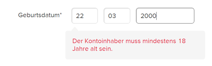 Die Consorsbank Girokonto Erfahrungen zeigen die Fehlermeldung von der Consorsbank