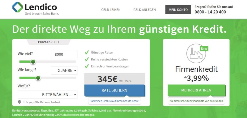 Geld leihen Vergleich zeigt auxmoney Testbericht