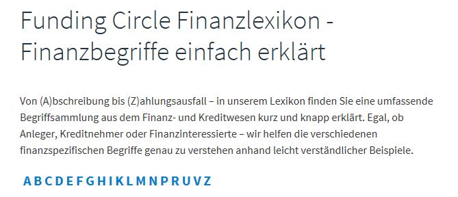 Das Finanzlexikon von A bis Z