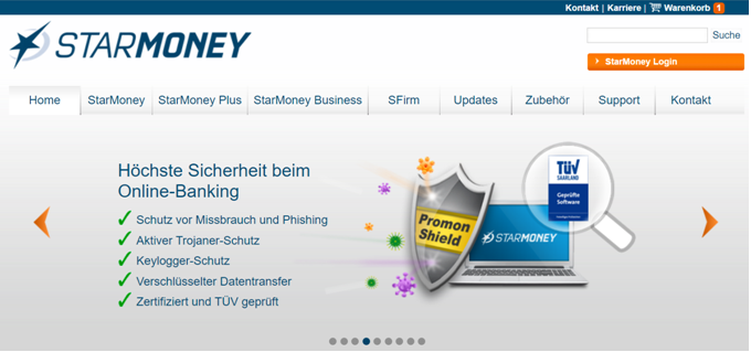 Promo Shield als Sicherheitssoftware von StarMoney