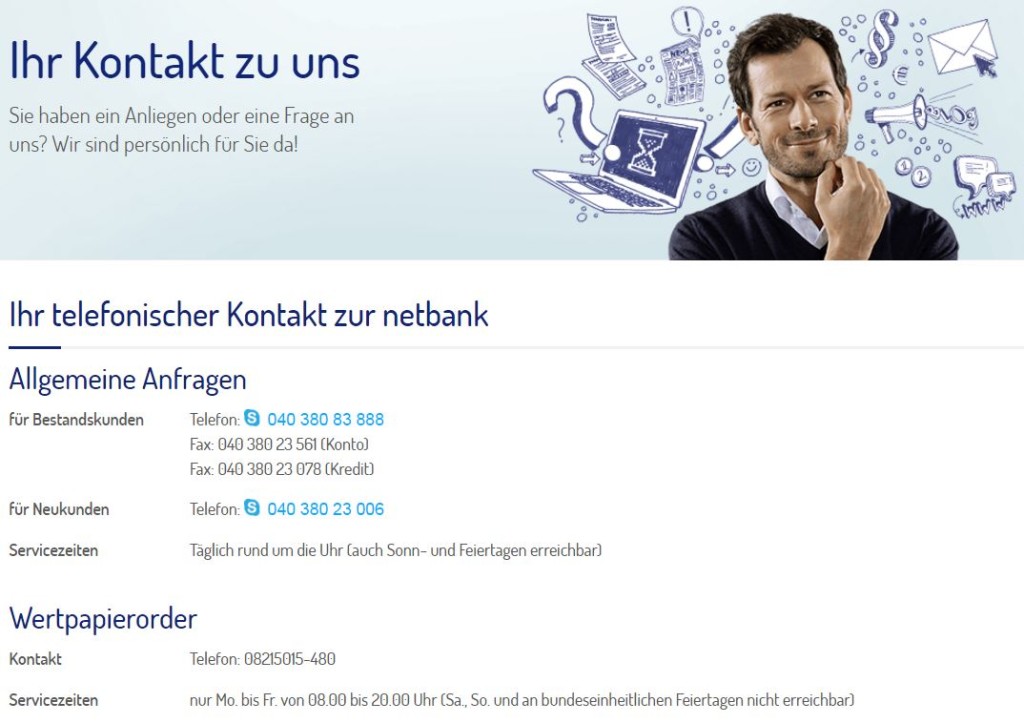 netbank Girokonto Kundenservice