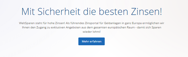 WeltSparen Tagesgeld Erfahrungen