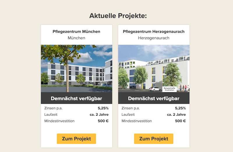 Zinsbaustein.de Projekte