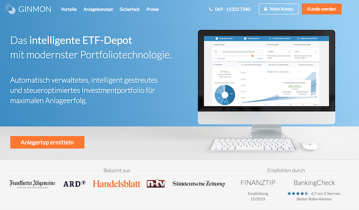 Ginmon Robo Advisor Vergleich