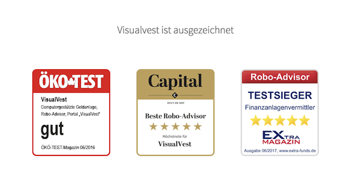 VisualVest Auszeichnungen