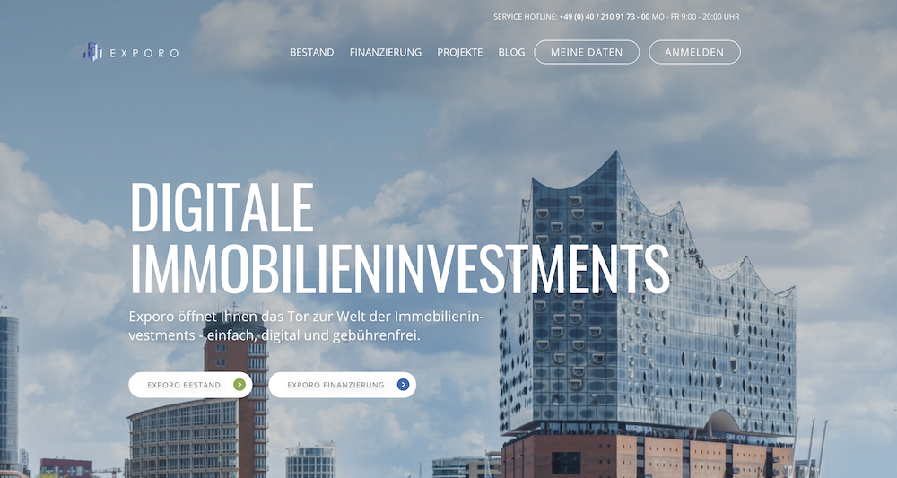 Mit Exporo online in Immobilien investieren