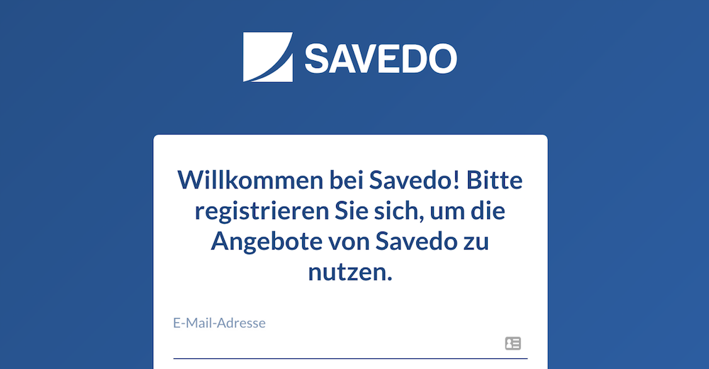 Savedo Kontoeröffnung